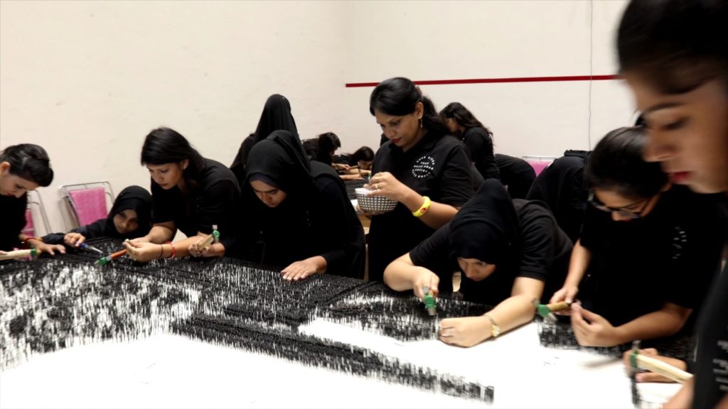 30 women from Indore with 2,44,446 nails makes World's largest nail mosaic (1)