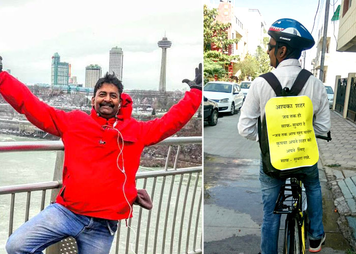 Sudesh Gupta: An Indori Corporate guy rides bicycle with a Social Message