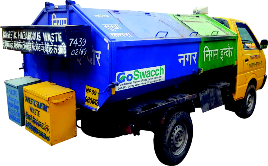 6 bin Waste Collection Vehicle Indore