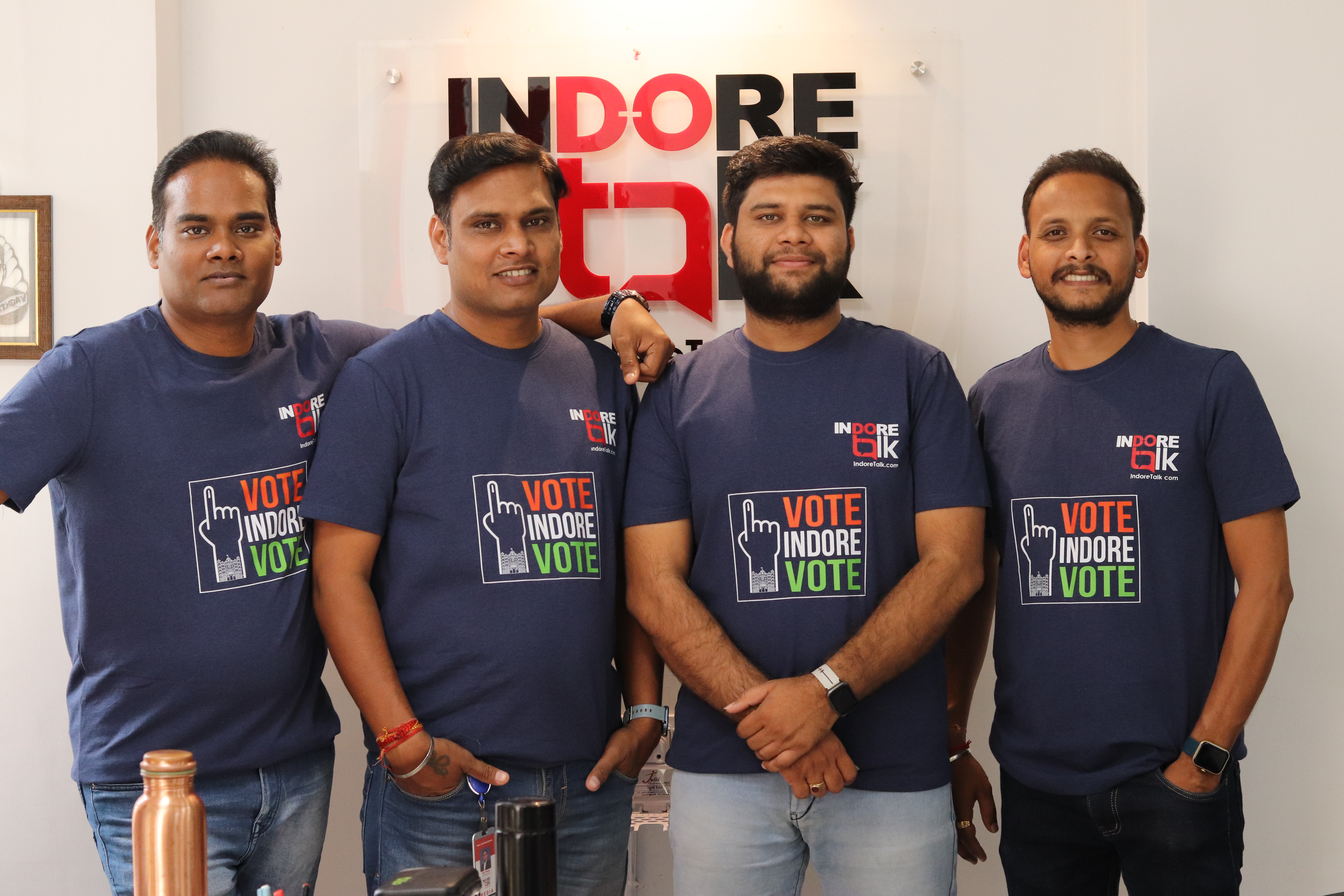 Team Indore Talk Promoting Election Awareness: "Vote Indore Vote".